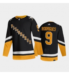 Men Pittsburgh Penguins 9 Rodrigues 2021 2022 Black Stitched Jersey Men Pittsburgh Penguins 9 Rodrigues 2021 2022 Black Stitched Jersey
