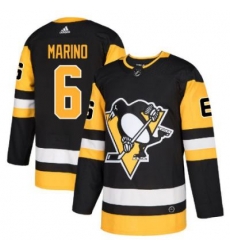 Men u2019s Pittsburgh Penguins 6 Marino black Authentic Stitched Hockey Jersey Men u2019s Pittsburgh Penguins 6 Marino black Authentic Stitched Hockey Jersey