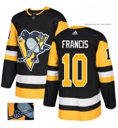 Mens Adidas Pittsburgh Penguins 10 Ron Francis Authentic Black Fashion Gold NHL Jersey Mens Adidas Pittsburgh Penguins 10 Ron Francis Authentic Black Fashion Gold NHL Jersey