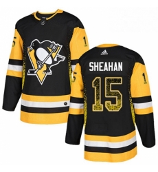 Mens Adidas Pittsburgh Penguins 15 Riley Sheahan Authentic Black Drift Fashion NHL Jersey Mens Adidas Pittsburgh Penguins 15 Riley Sheahan Authentic Black Drift Fashion NHL Jersey