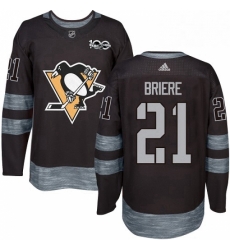 Mens Adidas Pittsburgh Penguins 21 Michel Briere Authentic Black 1917 2017 100th Anniversary NHL Jersey Mens Adidas Pittsburgh Penguins 21 Michel Briere Authentic Black 1917 2017 100th Anniversary NHL Jersey
