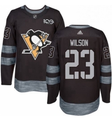 Mens Adidas Pittsburgh Penguins 23 Scott Wilson Authentic Black 1917 2017 100th Anniversary NHL Jersey Mens Adidas Pittsburgh Penguins 23 Scott Wilson Authentic Black 1917 2017 100th Anniversary NHL Jersey
