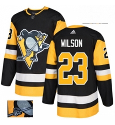 Mens Adidas Pittsburgh Penguins 23 Scott Wilson Authentic Black Fashion Gold NHL Jersey Mens Adidas Pittsburgh Penguins 23 Scott Wilson Authentic Black Fashion Gold NHL Jersey