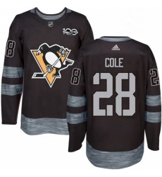 Mens Adidas Pittsburgh Penguins 28 Ian Cole Authentic Black 1917 2017 100th Anniversary NHL Jersey Mens Adidas Pittsburgh Penguins 28 Ian Cole Authentic Black 1917 2017 100th Anniversary NHL Jersey