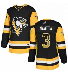 Mens Adidas Pittsburgh Penguins 3 Olli Maatta Authentic Black Drift Fashion NHL Jersey Mens Adidas Pittsburgh Penguins 3 Olli Maatta Authentic Black Drift Fashion NHL Jersey