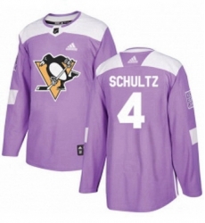 Mens Adidas Pittsburgh Penguins 4 Justin Schultz Authentic Purple Fights Cancer Practice NHL Jersey Mens Adidas Pittsburgh Penguins 4 Justin Schultz Authentic Purple Fights Cancer Practice NHL Jersey