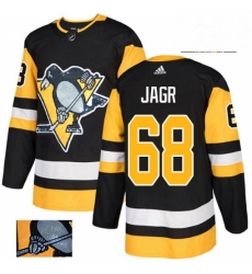 Mens Adidas Pittsburgh Penguins 68 Jaromir Jagr Authentic Black Fashion Gold NHL Jersey Mens Adidas Pittsburgh Penguins 68 Jaromir Jagr Authentic Black Fashion Gold NHL Jersey