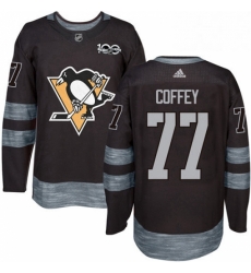 Mens Adidas Pittsburgh Penguins 77 Paul Coffey Authentic Black 1917 2017 100th Anniversary NHL Jersey Mens Adidas Pittsburgh Penguins 77 Paul Coffey Authentic Black 1917 2017 100th Anniversary NHL Jersey