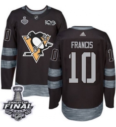 Penguins #10 Ron Francis Black 1917 2017 100th Anniversary Stanley Cup Final Patch Stitched NHL Jersey Penguins #10 Ron Francis Black 1917 2017 100th Anniversary Stanley Cup Final Patch Stitched NHL Jersey