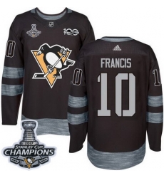 Penguins #10 Ron Francis Black 1917 2017 100th Anniversary Stanley Cup Finals Champions Stitched NHL Jersey Penguins #10 Ron Francis Black 1917 2017 100th Anniversary Stanley Cup Finals Champions Stitched NHL Jersey
