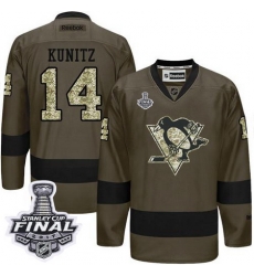 Penguins #14 Chris Kunitz Green Salute to Service 2017 Stanley Cup Final Patch Stitched NHL Jersey Penguins #14 Chris Kunitz Green Salute to Service 2017 Stanley Cup Final Patch Stitched NHL Jersey