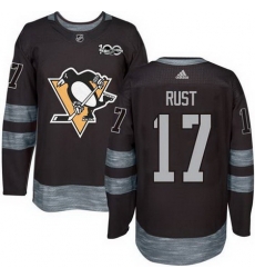 Penguins #17 Bryan Rust Black 1917 2017 100th Anniversary Stitched NHL Jersey Penguins #17 Bryan Rust Black 1917 2017 100th Anniversary Stitched NHL Jersey