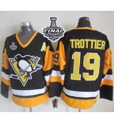 Penguins #19 Bryan Trottier Black CCM Throwback 2017 Stanley Cup Final Patch Stitched NHL Jersey Penguins #19 Bryan Trottier Black CCM Throwback 2017 Stanley Cup Final Patch Stitched NHL Jersey