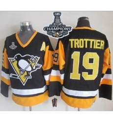 Penguins #19 Bryan Trottier Black CCM Throwback 2017 Stanley Cup Finals Champions Stitched NHL Jersey Penguins #19 Bryan Trottier Black CCM Throwback 2017 Stanley Cup Finals Champions Stitched NHL Jersey