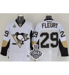 Penguins #29 Andre Fleury White 2017 Stanley Cup Final Patch Stitched NHL Jersey Penguins #29 Andre Fleury White 2017 Stanley Cup Final Patch Stitched NHL Jersey