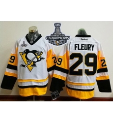 Penguins #29 Andre Fleury White New Away 2017 Stanley Cup Finals Champions Stitched NHL Jersey Penguins #29 Andre Fleury White New Away 2017 Stanley Cup Finals Champions Stitched NHL Jersey