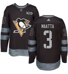 Penguins #3 Olli Maatta Black 1917 2017 100th Anniversary Stitched NHL Jersey Penguins #3 Olli Maatta Black 1917 2017 100th Anniversary Stitched NHL Jersey
