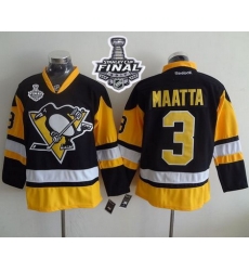 Penguins #3 Olli Maatta Black Alternate 2017 Stanley Cup Final Patch Stitched NHL Jersey Penguins #3 Olli Maatta Black Alternate 2017 Stanley Cup Final Patch Stitched NHL Jersey