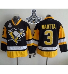 Penguins #3 Olli Maatta Black Alternate 2017 Stanley Cup Finals Champions Stitched NHL Jersey Penguins #3 Olli Maatta Black Alternate 2017 Stanley Cup Finals Champions Stitched NHL Jersey
