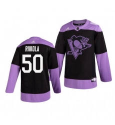 Penguins 50 Juuso Riikola Black Purple Hockey Fights Cancer Adidas Jersey Penguins 50 Juuso Riikola Black Purple Hockey Fights Cancer Adidas Jersey