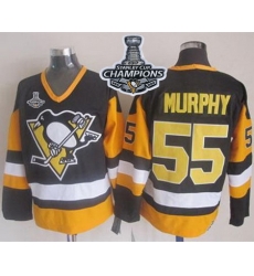 Penguins #55 Larry Murphy Black CCM Throwback 2017 Stanley Cup Finals Champions Stitched NHL Jersey Penguins #55 Larry Murphy Black CCM Throwback 2017 Stanley Cup Finals Champions Stitched NHL Jersey