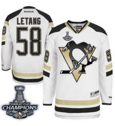 Penguins #58 Kris Letang White 2014 Stadium Series 2017 Stanley Cup Finals Champions Stitched NHL Jersey Penguins #58 Kris Letang White 2014 Stadium Series 2017 Stanley Cup Finals Champions Stitched NHL Jersey