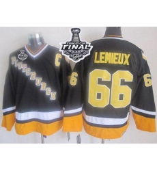 Penguins #66 Mario Lemieux Black Yellow CCM Throwback 2017 Stanley Cup Final Patch Stitched NHL Jersey Penguins #66 Mario Lemieux Black Yellow CCM Throwback 2017 Stanley Cup Final Patch Stitched NHL Jersey