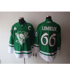 Penguins #66 Mario Lemieux Stitched Green St Patty Day NHL Jersey Penguins #66 Mario Lemieux Stitched Green St Patty Day NHL Jersey