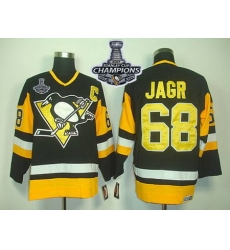 Penguins #68 Jaromir Jagr Black CCM Throwback 2017 Stanley Cup Finals Champions Stitched NHL Jersey Penguins #68 Jaromir Jagr Black CCM Throwback 2017 Stanley Cup Finals Champions Stitched NHL Jersey