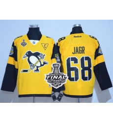 Penguins #68 Jaromir Jagr Gold 2017 Stadium Series Stanley Cup Finals Champions Stitched NHL Jersey Penguins #68 Jaromir Jagr Gold 2017 Stadium Series Stanley Cup Finals Champions Stitched NHL Jersey