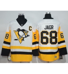 Penguins #68 Jaromir Jagr White New Away Stitched NHL Jersey Penguins #68 Jaromir Jagr White New Away Stitched NHL Jersey