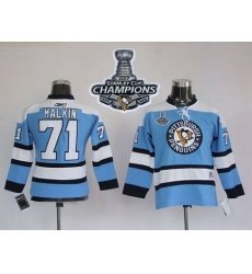 Penguins #71 Evgeni Malkin Blue 2017 Stanley Cup Finals Champions Stitched NHL Jersey Penguins #71 Evgeni Malkin Blue 2017 Stanley Cup Finals Champions Stitched NHL Jersey