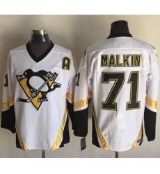 Penguins #71 Evgeni Malkin White CCM Throwback Stitched NHL Jersey Penguins #71 Evgeni Malkin White CCM Throwback Stitched NHL Jersey