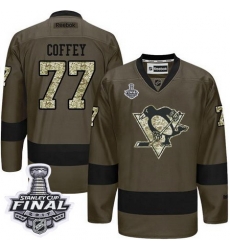 Penguins #77 Paul Coffey Green Salute to Service 2017 Stanley Cup Final Patch Stitched NHL Jersey Penguins #77 Paul Coffey Green Salute to Service 2017 Stanley Cup Final Patch Stitched NHL Jersey