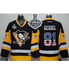 Penguins #81 Phil Kessel Black Alternate USA Flag Fashion 2017 Stanley Cup Final Patch Stitched NHL Jersey Penguins #81 Phil Kessel Black Alternate USA Flag Fashion 2017 Stanley Cup Final Patch Stitched NHL Jersey