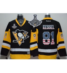 Penguins #81 Phil Kessel Black Alternate USA Flag Fashion 2017 Stanley Cup Finals Champions Stitched NHL Jersey Penguins #81 Phil Kessel Black Alternate USA Flag Fashion 2017 Stanley Cup Finals Champions Stitched NHL Jersey
