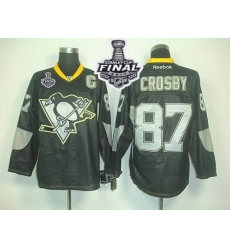 Penguins #87 Sidney Crosby Black Ice 2017 Stanley Cup Final Patch Stitched NHL Jersey Penguins #87 Sidney Crosby Black Ice 2017 Stanley Cup Final Patch Stitched NHL Jersey