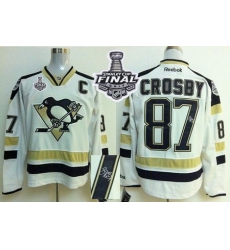 Penguins #87 Sidney Crosby White 2014 Stadium Series Autographed 2017 Stanley Cup Final Patch Stitched NHL Jersey Penguins #87 Sidney Crosby White 2014 Stadium Series Autographed 2017 Stanley Cup Final Patch Stitched NHL Jersey