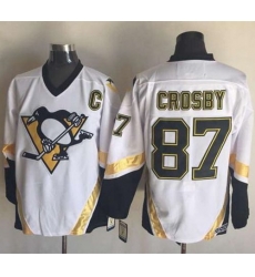 Penguins #87 Sidney Crosby White CCM Throwback Stitched NHL Jersey Penguins #87 Sidney Crosby White CCM Throwback Stitched NHL Jersey