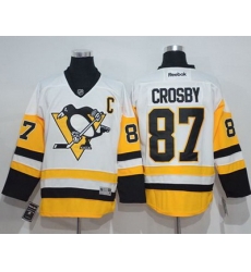 Penguins #87 Sidney Crosby White New Away Stitched NHL Jersey Penguins #87 Sidney Crosby White New Away Stitched NHL Jersey