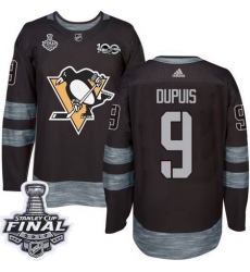 Penguins #9 Pascal Dupuis Black 1917 2017 100th Anniversary Stanley Cup Final Patch Stitched NHL Jersey Penguins #9 Pascal Dupuis Black 1917 2017 100th Anniversary Stanley Cup Final Patch Stitched NHL Jersey
