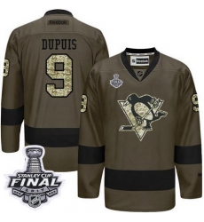 Penguins #9 Pascal Dupuis Green Salute to Service 2017 Stanley Cup Final Patch Stitched NHL Jersey Penguins #9 Pascal Dupuis Green Salute to Service 2017 Stanley Cup Final Patch Stitched NHL Jersey