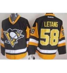 Pittsburgh Penguins #58 Kris Letang Black Alternate Stitched NHL Jersey Pittsburgh Penguins #58 Kris Letang Black Alternate Stitched NHL Jersey