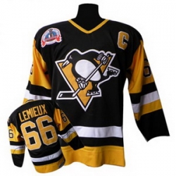 Pittsburgh Penguins 66# MARIO LEMIEUX CCM 1992 Black