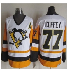 Pittsburgh Penguins #77 Paul Coffey White Black CCM Throwback NHL Jersey Pittsburgh Penguins #77 Paul Coffey White Black CCM Throwback NHL Jersey