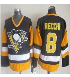 Pittsburgh Penguins #8 Mark Recchi Black CCM Throwback Stitched NHL Jersey Pittsburgh Penguins #8 Mark Recchi Black CCM Throwback Stitched NHL Jersey