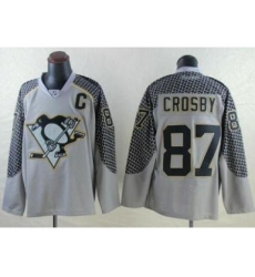 Pittsburgh Penguins #87 Sidney Crosby Charcoal Cross Check Fashion Stitched NHL Jersey Pittsburgh Penguins #87 Sidney Crosby Charcoal Cross Check Fashion Stitched NHL Jersey