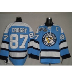 RBK Pittsburgh Penguins #87 Sidney Crosby Blue STANLEY CUP Jersey RBK Pittsburgh Penguins #87 Sidney Crosby Blue STANLEY CUP Jersey
