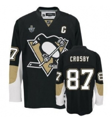 RBK Pittsburgh Penguins SIDNEY CROSBY STANLEY CUP #87 Hockey Jersey black RBK Pittsburgh Penguins SIDNEY CROSBY STANLEY CUP #87 Hockey Jersey black