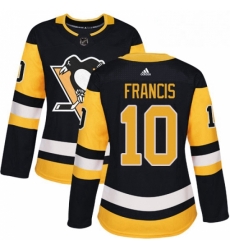 Womens Adidas Pittsburgh Penguins 10 Ron Francis Authentic Black Home NHL Jersey Womens Adidas Pittsburgh Penguins 10 Ron Francis Authentic Black Home NHL Jersey